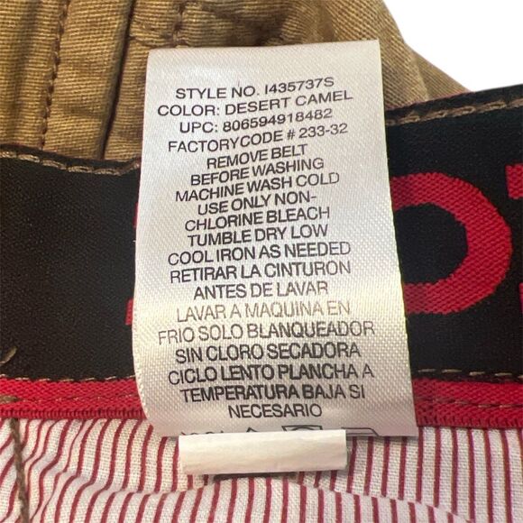 Iron Flex Men's 40 Cargo Shorts Desert Camel Stretch Utility Pockets - Picture 9 of 10